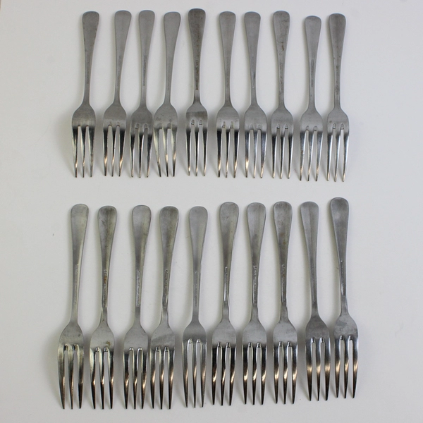 Lot of 20 Vollrath VOL1 Forks Flatware Stainless Steel 18/10 Glossy Finish