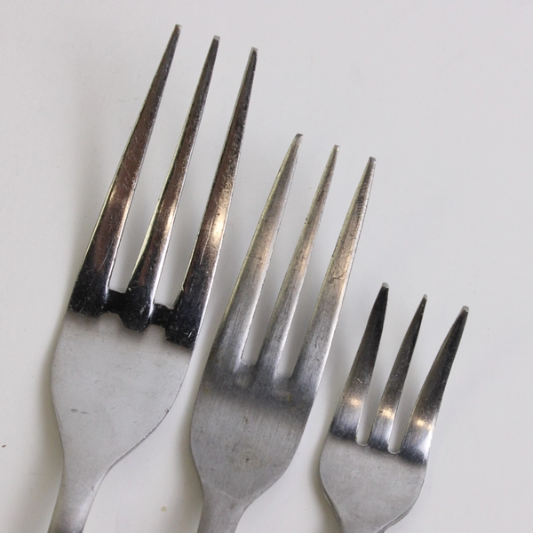 Lot of 9 Vollrath VOL1 Forks Flatware Stainless Steel 18/10 Glossy Finish