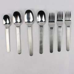 Lot Of 7 West Elm (Stainless) Flatware 3 Salad Forks 4 Assorted Spoons