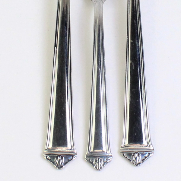 Lot Of 3 Sabatier Louvre (Stainless) Flatware Serving Spoon/Fork & Salad Fork