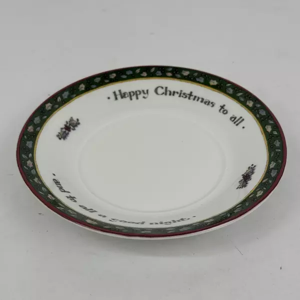 International China Susan Winget Christmas Story Merry Christmas To All Saucer