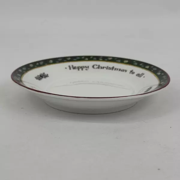 International China Susan Winget Christmas Story Merry Christmas To All Saucer