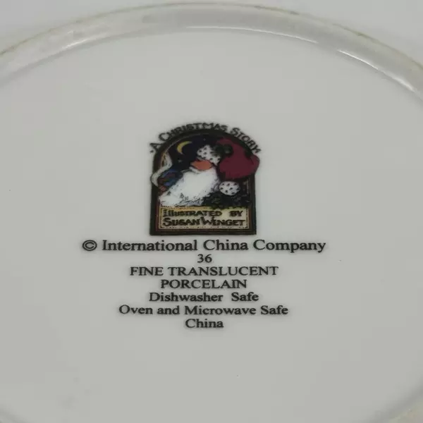 International China Susan Winget Christmas Story Merry Christmas To All Saucer