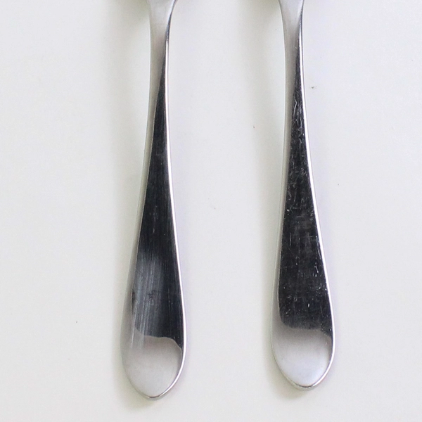 Lot Of 2 Ginkgo Linden (Stainless) Flatware Serving Forks 9.25" Long