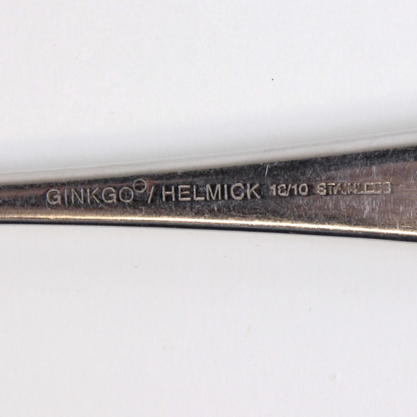 Lot Of 2 Ginkgo Linden (Stainless) Flatware Serving Forks 9.25" Long