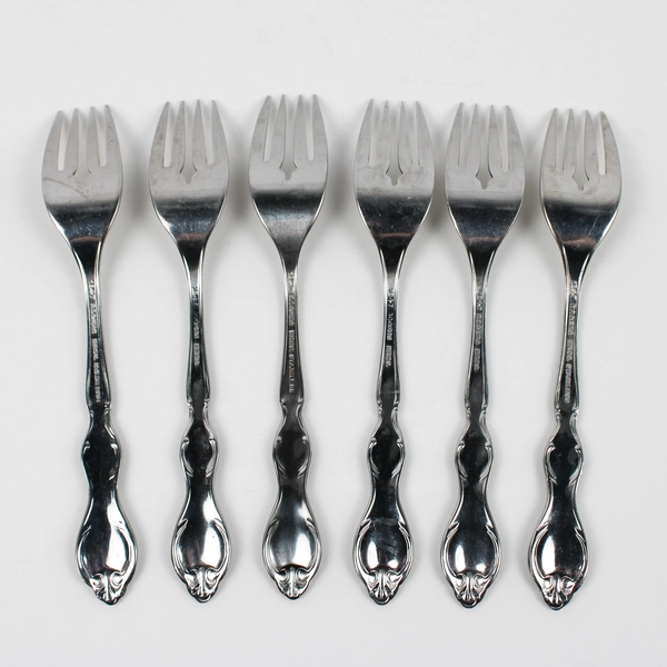 Lot Of 6 International Silver Cotillion (Stainless) Flatware Salad Forks