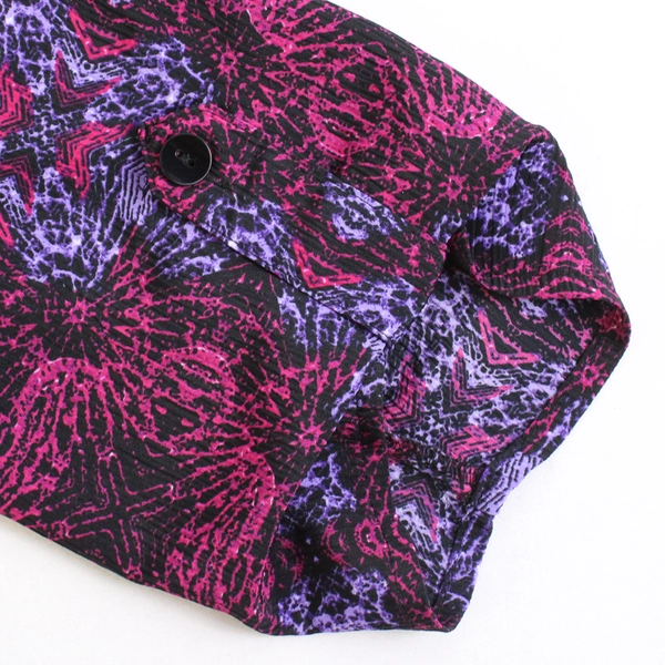 George Purple and Pink 3/4-Sleeve Blouse Women's Size 1X