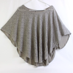 Anna & Ava Women's Sheer Gray Poncho Top One Size