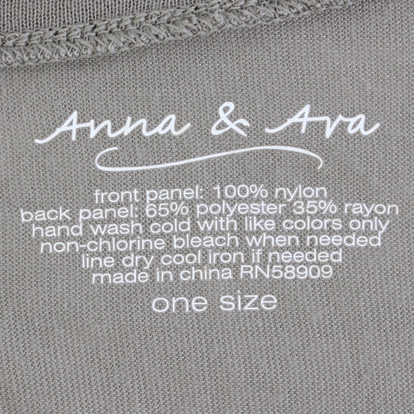 Anna & Ava Women's Sheer Gray Poncho Top One Size
