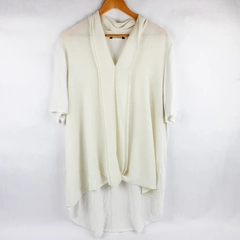 H by Halston Flowy White Blouse Women's Size 1X