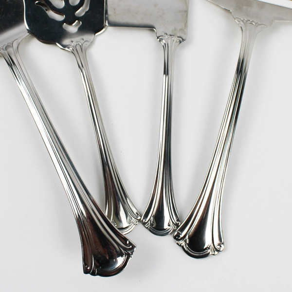 Lot Of 4 International Silver Resplendence (Stainless) Assorted Serving Flatware