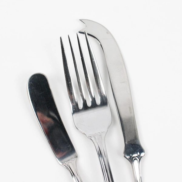 Lot Of 3 International Silver Resplendence (Stainless) Flatware Fork & 2 Knives