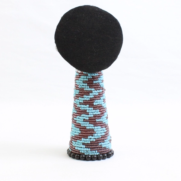 Hand-Beaded Tribal African Matron Doll 6"