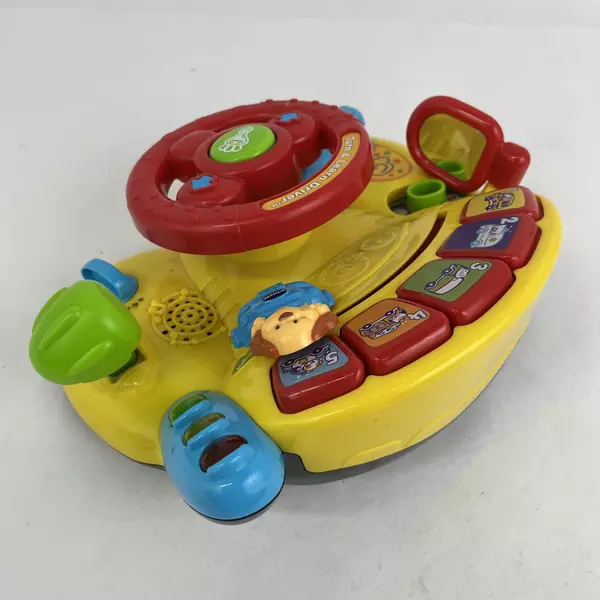 VTech Turn and Learn Driver Steering Wheel Toy Tested And Works