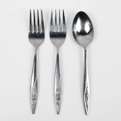 Lot Of 3 Kaysons KAO1 (Stainless) Flatware 2 Salad Forks & 1 Teaspoon