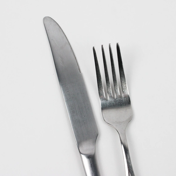 Lot Of 3 Martha Stewart Long Leaf (Stainless) Flatware 1 Dinner Knife & 2 Forks