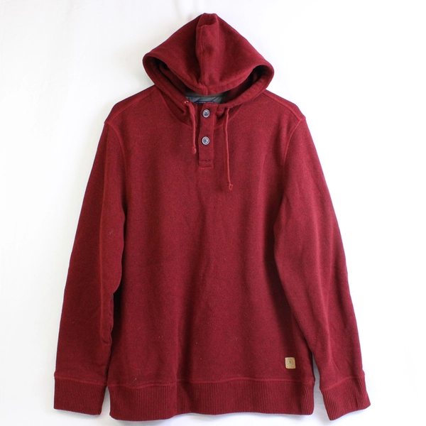 G.H. Bass & Co. Red Knit Hoodie Men's Size Large