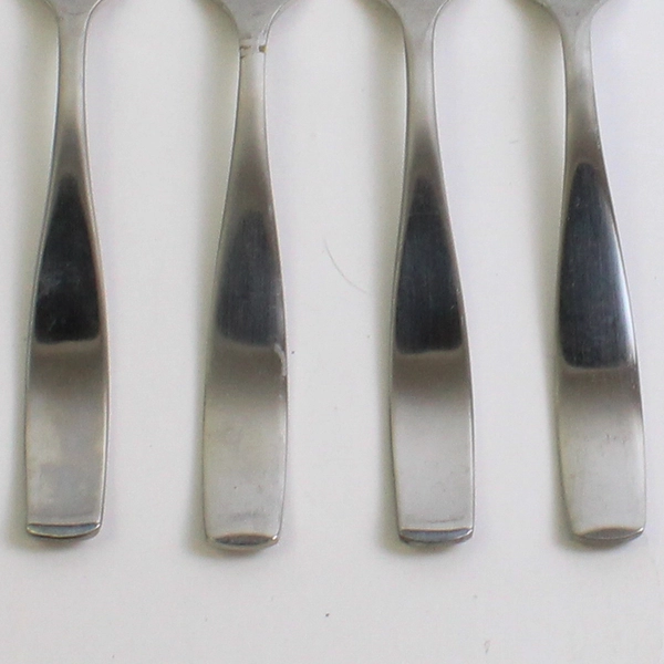 Set Of 4 Mikasa Satin Loft Stainless Steel Dessert Forks 7.5 inches