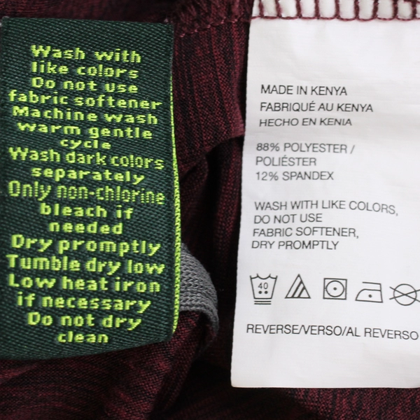 Propel Maroon Red Long-Sleeved Activewear Top Men's Size Medium