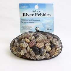Panacea Polished River Pebbles For Potted Plants or Fountains 28oz