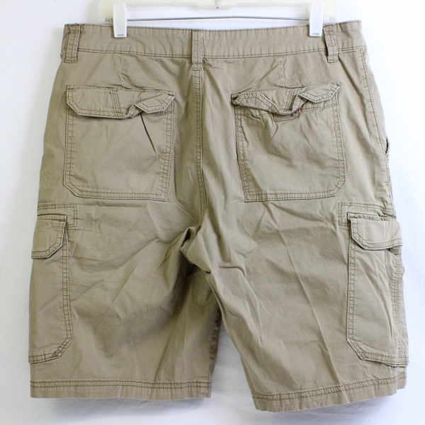 Unionbay Beige Cotton Blend Cargo Shorts Men's Size 34