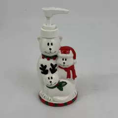 Ceramic Cat Christmas Themed Ceramic Lotion Bottle