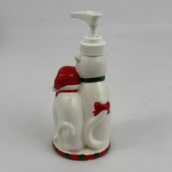 Ceramic Cat Christmas Themed Ceramic Lotion Bottle