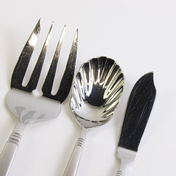 Lot of 3 Reed & Barton Longwood 18/10 Stainless Utensils