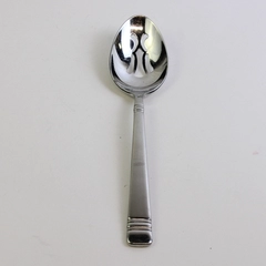 Reed & Barton Longwood 18/8 Stainless Slotted Serving Spoon 8.75 inches