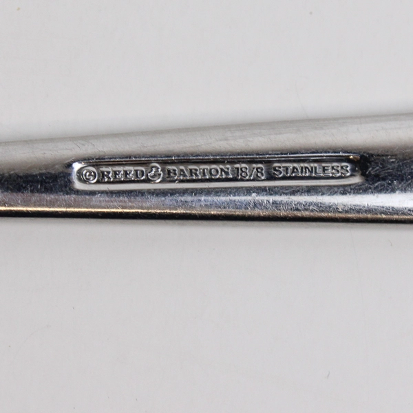 Reed & Barton Longwood 18/8 Stainless Slotted Serving Spoon 8.75 inches