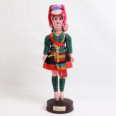 Vintage Decorative Thai Ekaw Doll 9" Flawed