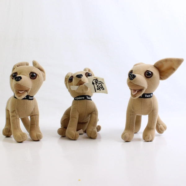 Lot Of 3 Applause "Yo Quiero Taco Bell" Gidget Chihuahua Dog Plushy Toys
