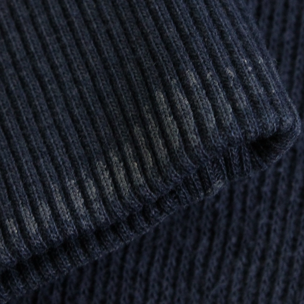 Van Heusen Navy Blue 1/4-Zip Mock Neck Sweatshirt Men's Size Large