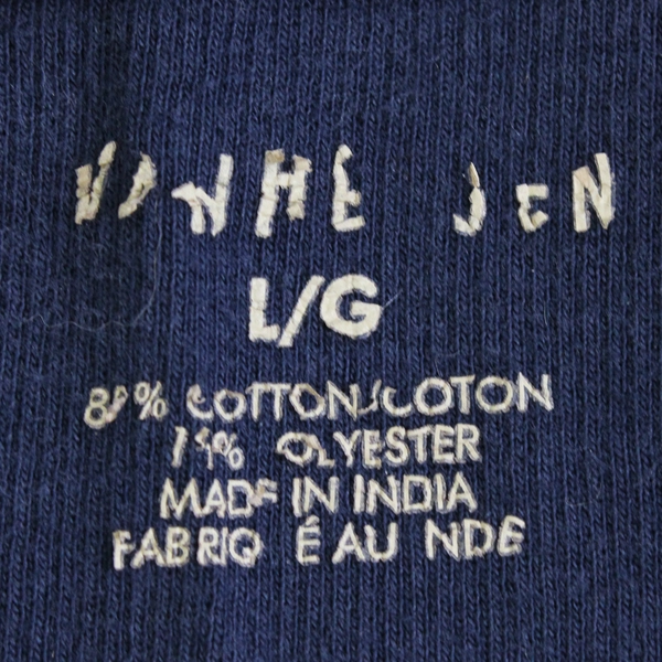 Van Heusen Navy Blue 1/4-Zip Mock Neck Sweatshirt Men's Size Large