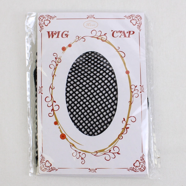 Lot of 4 New Sealed Women's Black Mesh Wig Caps