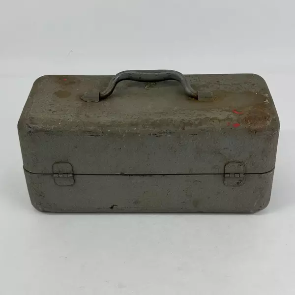 Vintage Falls City My Buddy Metal Tackle Box Gray