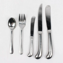 Lot Of 5 Vollrath VOL1/Queen Anne Flatware 3 Knives 1 Sugar Spoon 1 Salad Fork