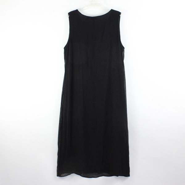 Paradise Plus Sheer Black Sleeveless Shift Dress Women's Size 1X