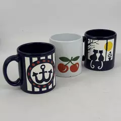 Lot of 3 Mismatched Waechtersbach Ceramic Coffee Mugs