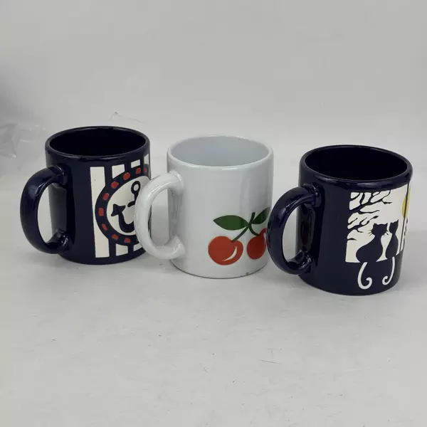 Lot of 3 Mismatched Waechtersbach Ceramic Coffee Mugs
