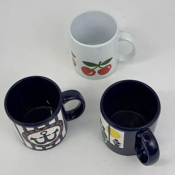 Lot of 3 Mismatched Waechtersbach Ceramic Coffee Mugs