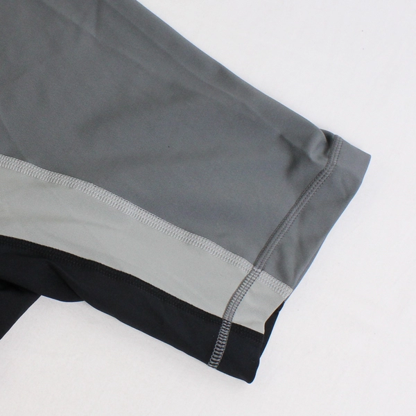 Lands' End Gray and Black Colorblock Rash Guard Men's Size Large 42-44