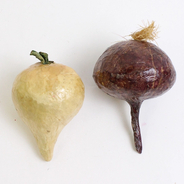 Lot of 8 Vintage Paper Mache Vegetables