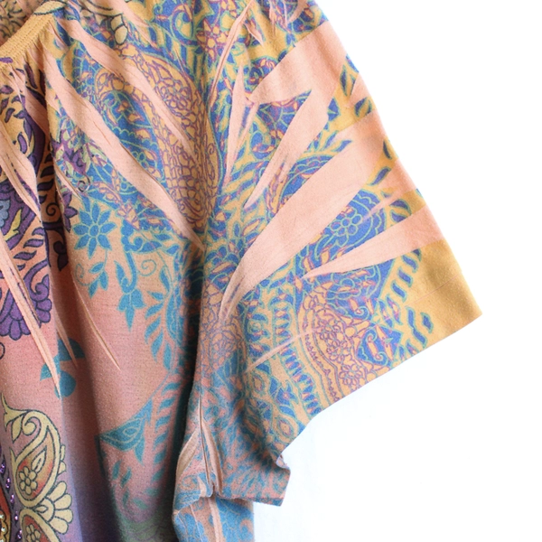 Liz & Me Bedazzled Multicolor Paisley Print Top Women's Size 2X