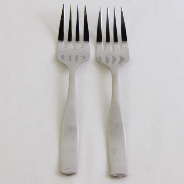 Lot Of 2 Mikasa Satin Loft Serving Forks