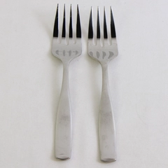 Lot Of 2 Mikasa Satin Loft Serving Forks