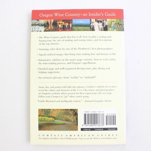 Oregon Wine Country by John Doerper 2004 PB 1st Edition Compass American Guides