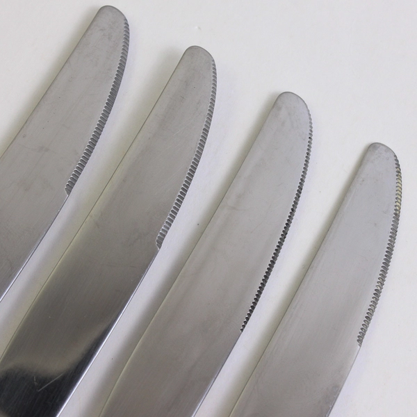 Lot of 4 Oneida Silver Renoir-Pembrooke (Stainless) Flatware Modern Hollow Knife