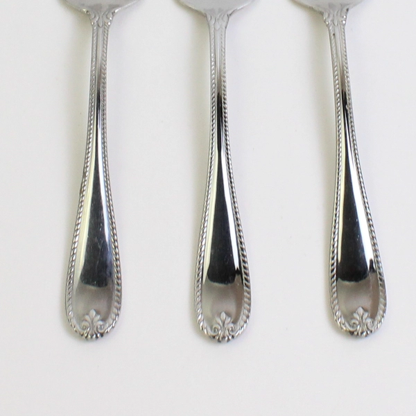 Lot Of 3 Lenox Tudor Bead-Augusta (Stainless) Flatware Cold Meat Serving Forks