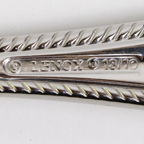 Lot Of 3 Lenox Tudor Bead-Augusta (Stainless) Flatware Cold Meat Serving Forks